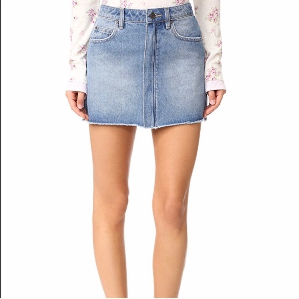 JOIE Denim Hayon Mini Skirt